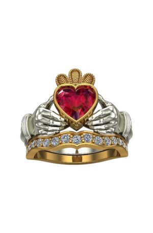 Anillo Modelo Claddagh en 10k y Diamantes: Un Símbolo de Amor, Lealtad y Amistad Para Otro Kilate o modificasion,contactenos 3️⃣0️⃣5️⃣5️⃣0️⃣1️⃣9️⃣0️⃣4️⃣4️⃣☎️WhatsApp.